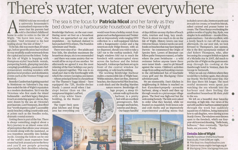 Featured in the London Evening Standard
