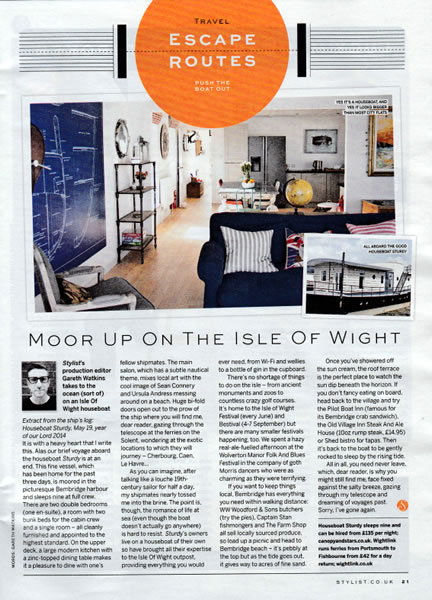 Featured in Stylist Magazine